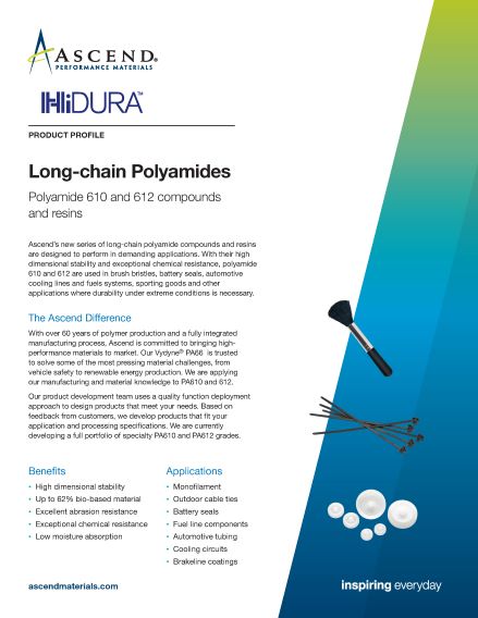 HiDura™ long-chain polyamides product profile