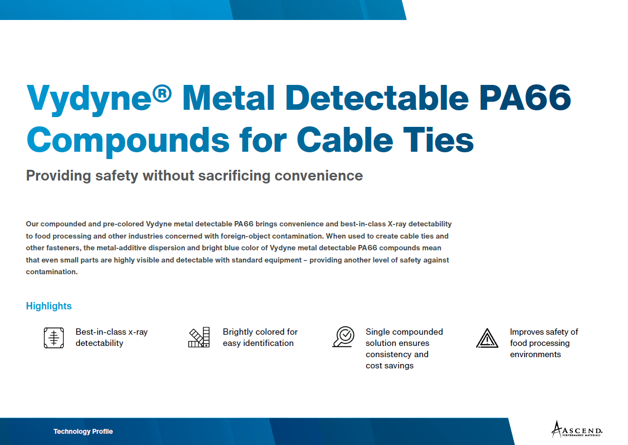 Vydyne Metal Detectable PA66